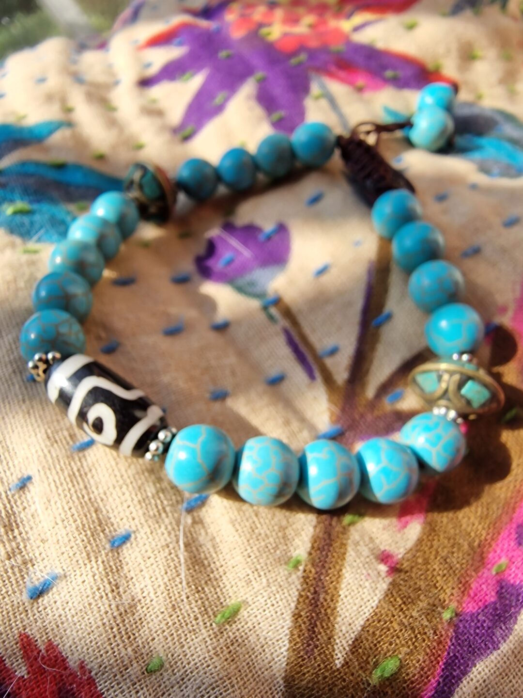 Tibetian handmade turquoise bracelet - 2012 y.