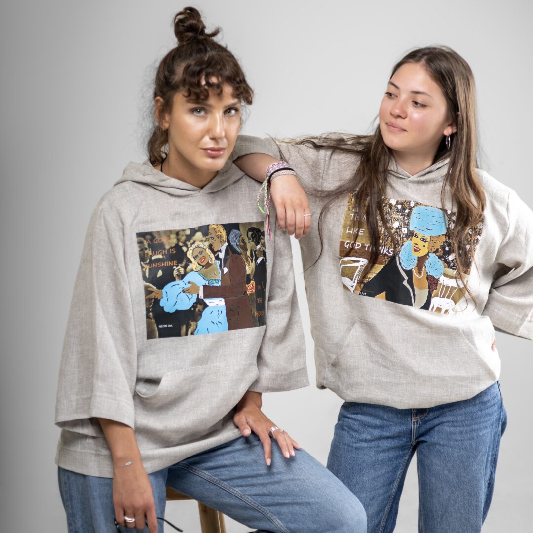 Neon Art | Hoodie | THINK LIKE GOOD THINGS - Image 2