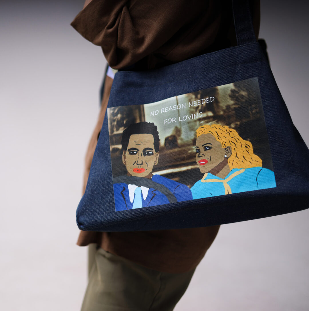 Neon art | Shoulder tote bag | NO REASON NEEDED FOR LIVING