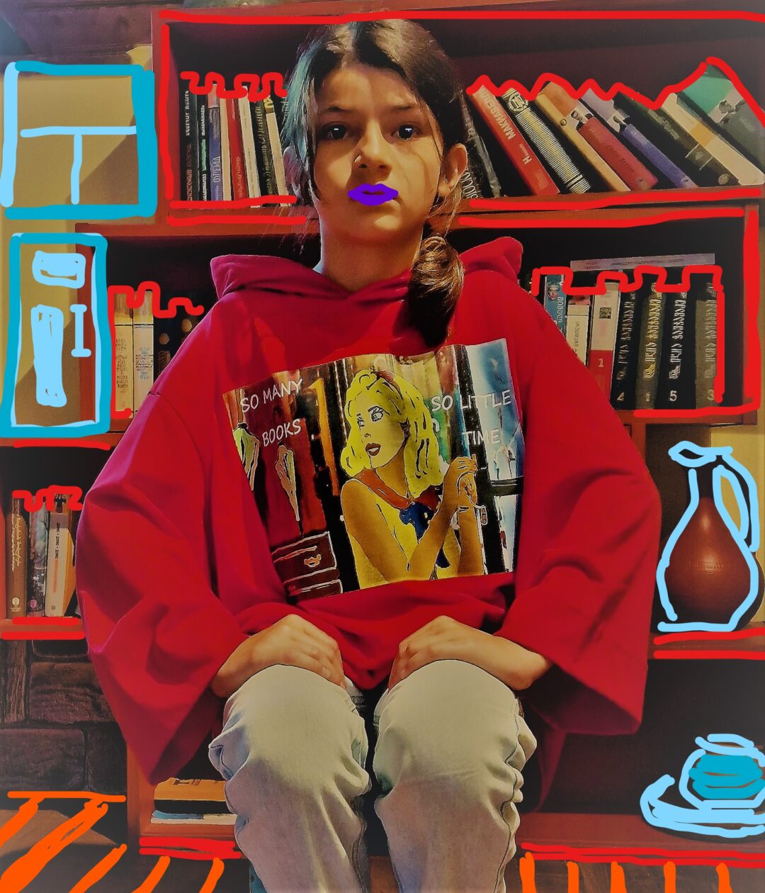 Neon Art | Hoodie | SO MANY BOOKS, SO LITTLE TIME