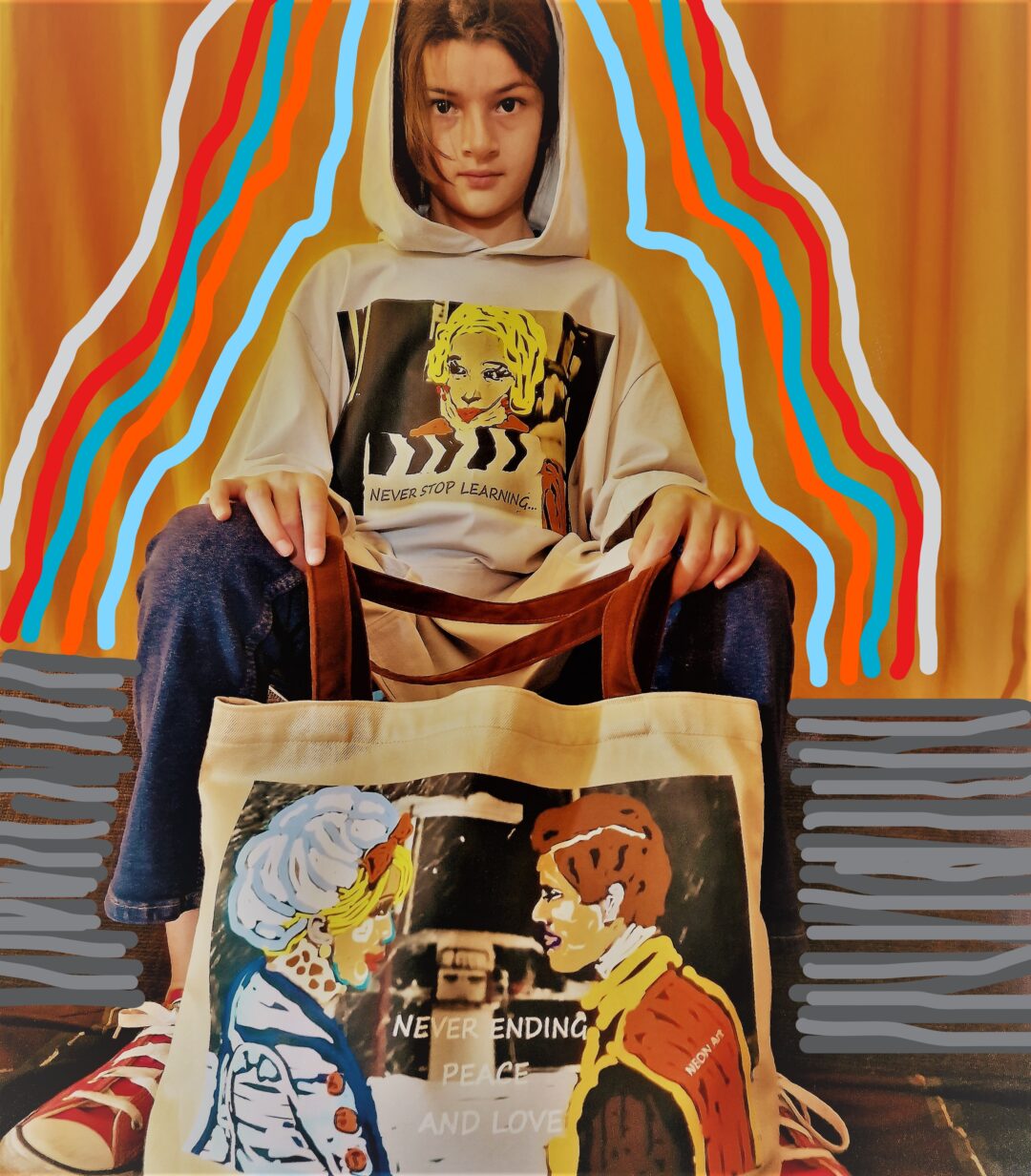 Neon Art | Hoodie | NEVER STOP LEARNING - Image 2